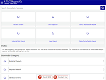 Tablet Screenshot of magneticseparatorindia.com